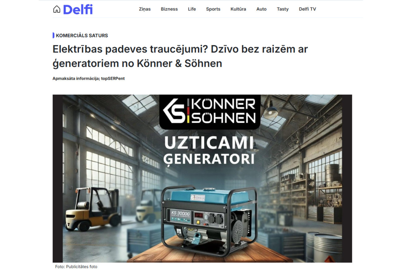 Uzzini mūsu rakstā delfi.lv kā ģenerators var noderēt tieši Tev!