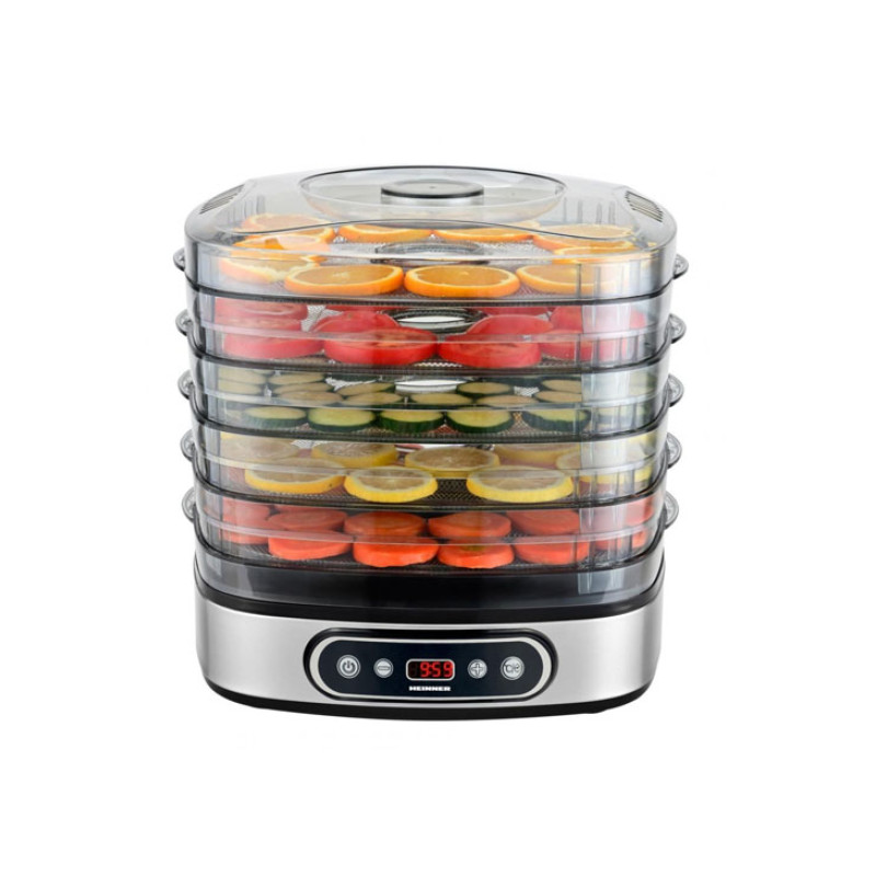 Augļu un dārzeņu žāvētājs 320-380W, 18.5L HFD-K380SSBK HEINNER