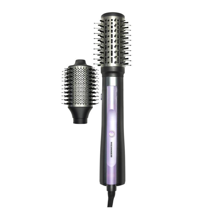 Karstā gaisa ķemme 1200W pelēks/violets, HAB-Y12DC-GY2 HEINNER