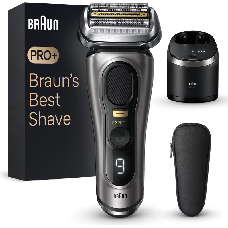 Braun Series 9 Pro+ 9565cc, shaver stainless steel/black