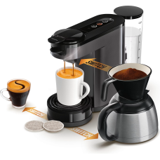 Philips Senseo Switch 3-in-1 HD6593/20, pad machine grey