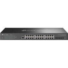 Tp-Link Omada SG3428X tīkla pārslēgs Vadīts L2+/L3 Gigabit Ethernet (10/100/1000) 1U Melns