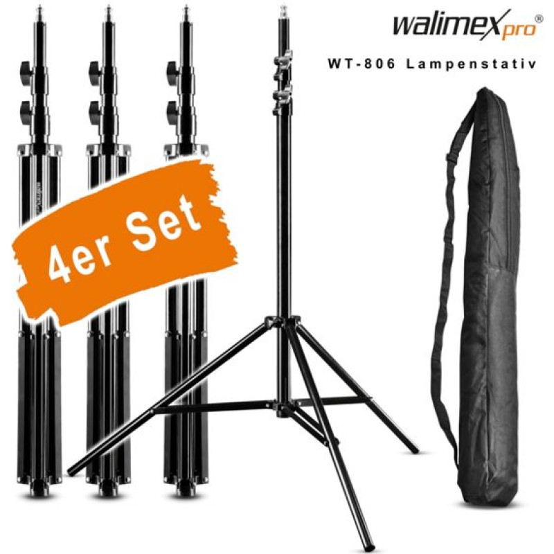 Walimex WT-806 Lamp Tripod 256cm 4 pcs. Set