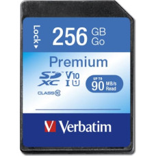 Verbatim Premium 256 GB SDXC UHS-I Klases 10