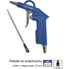 Adler PISTOLET DO PRZEDMUCHIWANIA 2cm+15cm