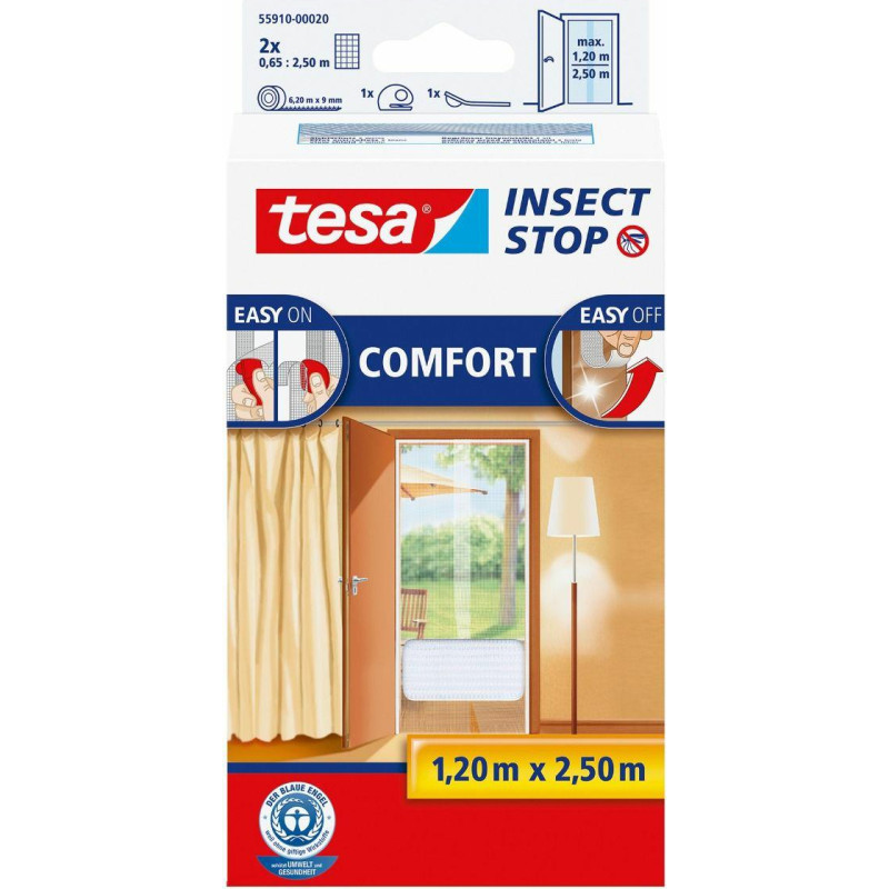 Tesa MOSKITIERA DRZWI BIAŁA 1,2m x 2,5m COMFORT