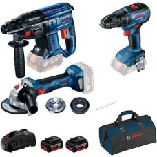 Bosch 18V KIT GBH180 + GWS180 + GSR18V-50 2X5,0AH +TORBA +LBOXX 238