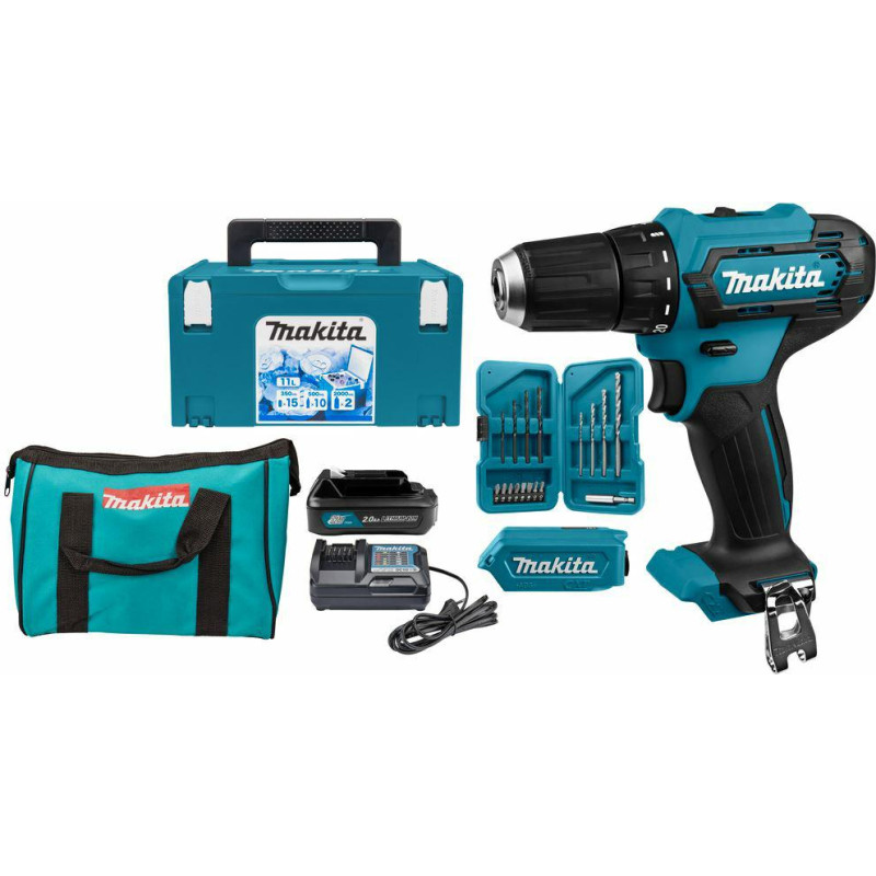 Makita .WKRĘTARKA 12V 1x2,0Ah DF333DWAX6 MAKPAC 3 + AKCESORIA