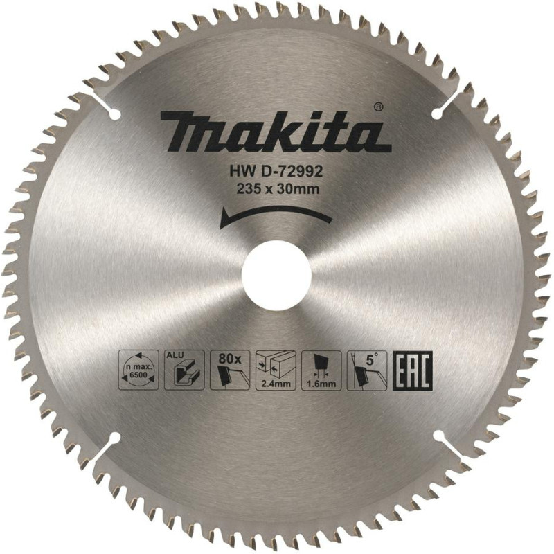 Makita PIŁA TARCZOWA DO ALUMINIUM 235x30x80z ECONOMY