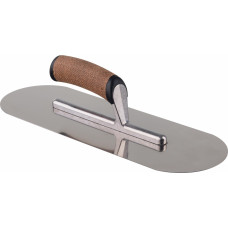 Awtools AW ROUNDED STAINLESS STEEL TROWEL 480mm/ CORK HANDLE & ALU SHANK