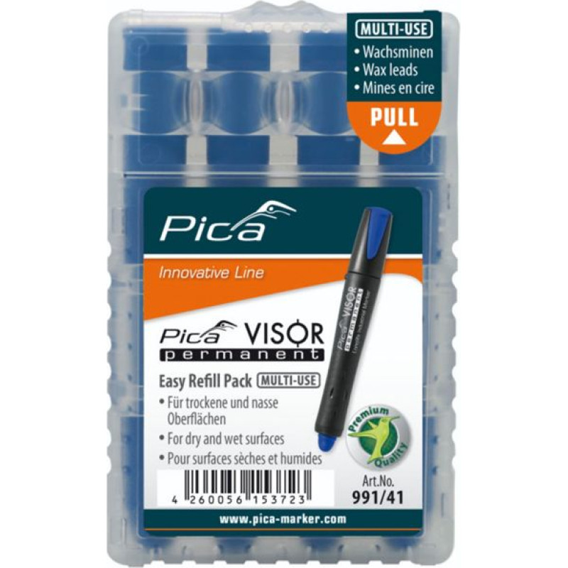 Pica-Marker Pica VISOR permanent replacement refills blue