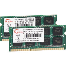 G.skill DDR3 SO-DIMM 8GB 1333-999 SQ Dual