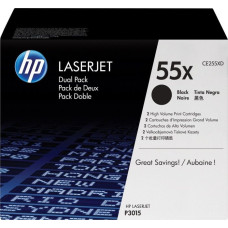 HP Toner 2 x black CE255XD