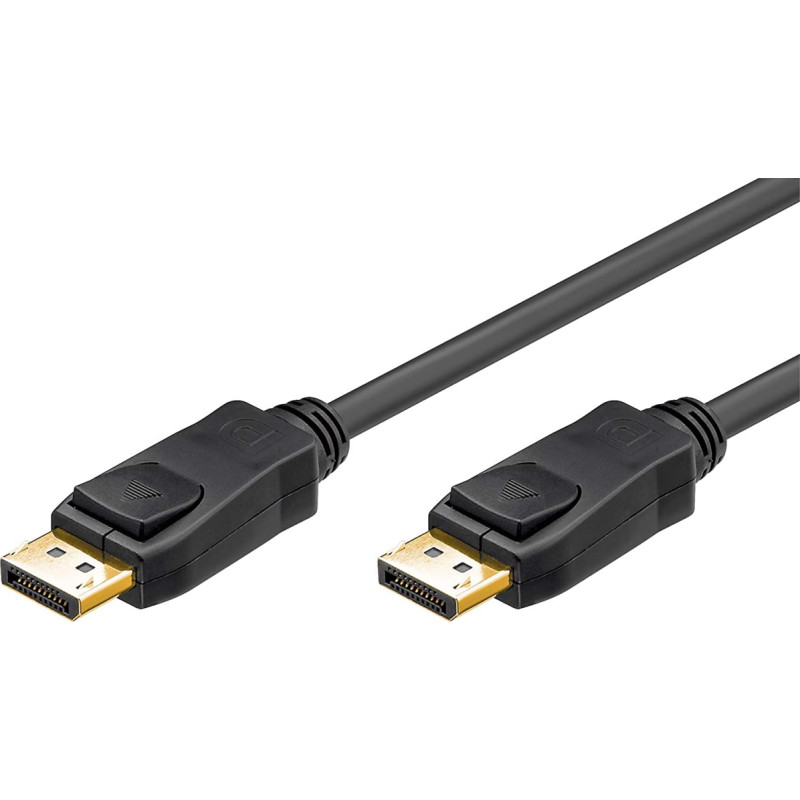 Goobay DisplayP-St> DisplayP-St 2.0m - DP connection cable 1.2, gold-plated