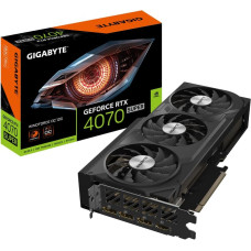 Gigabyte Graphics Card|GIGABYTE|NVIDIA GeForce RTX 4070 SUPER|12 GB|GDDR6X|192 bit|PCIE 4.0 16x|GPU 2505 MHz|1xHDMI|3xDisplayPort|GV-N407SWF3OC-12GD1.0