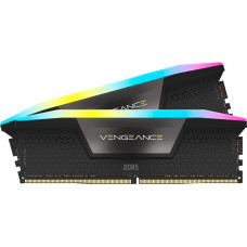 Corsair DDR5 32GB - 5200 - CL - 40 - Double-Kit - DIMM, CMH32GX5M2B5200Z40K, Vengeance RGB, XMP, EXPO, black