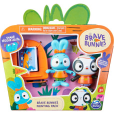 Spinmaster Spin Master Brave Bunnies - Paint with Boo Rabbit and Panda, Play Figure (with 2 Action Figures and 1 Canvas as Accessories, Toys for Children from 3 Years, Basic Figure Set)