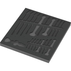 Wera 9831 foam insert for 6003 Joker Set 1, empty (black/grey, for Tool Rebel workshop trolley)