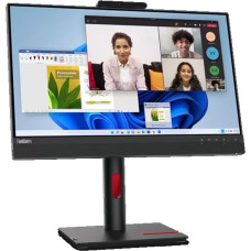 Lenovo ThinkCentre Tiny-In-One 24 Gen5 Touch, LED monitor - 24 - black, FHD, IPS, webcam, touch panel