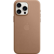 Apple fine fabric case with MagSafe, mobile phone case (taupe, iPhone 15 Pro Max)