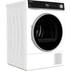 Sharp KD-NHH8S8GW3-DE, heat pump condensation dryer (white)