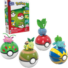 Mattel Pokémon 4 Plant-Type Pokémon Sets, Construction Toys