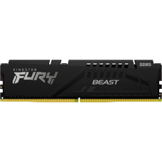 Kingston DDR5 - 16GB - 6000 - CL - 30, Single RAM (black, KF560C30BB-16, FURY Beast, INTEL XMP)