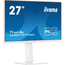 Iiyama ProLite XUB2797HSN-W2, LED monitor - 27 - white (matt), FullHD, IPS, USB-C, RJ-45, 100Hz panel