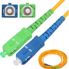 Extralink SC/APC-SC/UPC | Patchcord | Single mode, Simplex, G657A1, 3mm, 0,5m