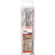 Bosch metal drill HSS-G, 12mm (5 pieces, working length 101mm)