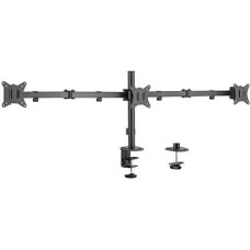 Gembird Adjustable desk 3-display mounting arm (rotate, tilt, swivel), 17 inches - 27 inches, up to 7 kg