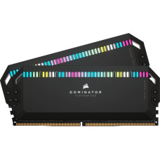 Corsair DDR5 - 32GB - 7200 - CL - 34 (2x 16 GB) dual kit, RAM (black, CMT32GX5M2X7200C34, Dominator Platinium, INTEL XMP)