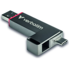 Verbatim Dual QuickStick USB zibatmiņa 256 GB USB Type-A / USB Type-C 3.2 Gen 1 (3.1 Gen 1) Pelēks