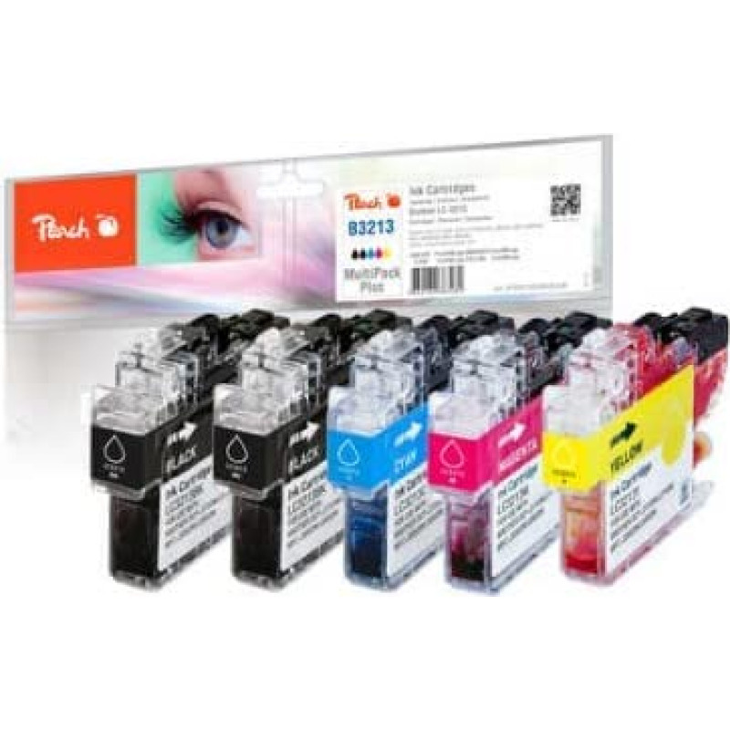 Peach Ink Economy Pack Plus PI500-260 (compatible with Brother LC-3213)