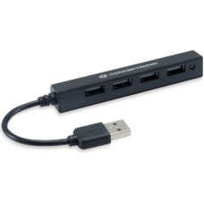 Conceptronic HUBBIES05B interfeisa centrmezgls USB 2.0 480 Mbit/s Melns