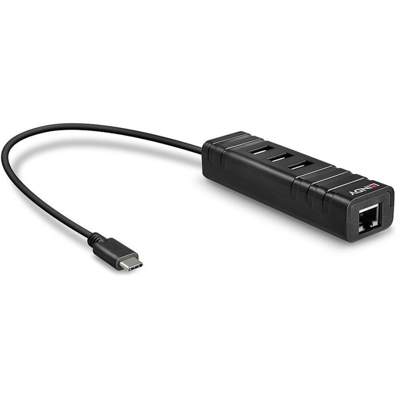 Lindy I/O HUB USB3.1 & LAN ADAPTER/43249 LINDY