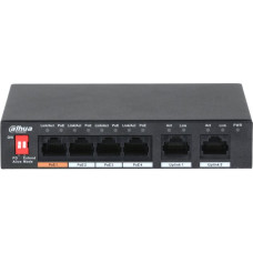 Dahua Switch|DAHUA|PFS3006-4ET-60|Type L2|PoE ports 4|60 Watts|DH-PFS3006-4ET-60-V2