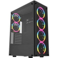 Darkflash Computer Case Darkflash Phantom + 6 fans (black)