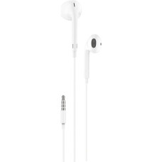 Foneng In-ear headphones, wired Foneng T34, mini jack 3.5mm, remote control (white)