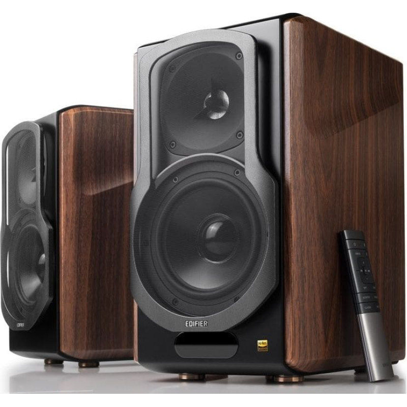 Edifier Bluetooth Bookshelf Speaker S2000MKIII (wood/black, with display)