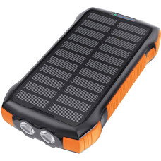 Choetech B567 Solar power bank with inductive charging 3x USB  20000mAh 20W / QC 18W / Qi 10W (black-orange)