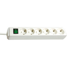 Brennenstuhl ECO-Line 6 fold white 1,5m + switch