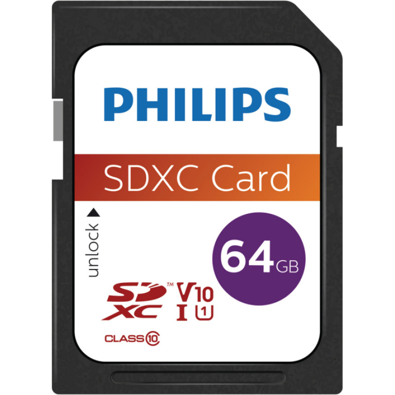 Philips FM64SD55B 64 GB SDXC UHS-I Klases 10