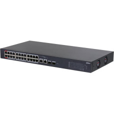 Dahua Switch|DAHUA|CS4226-24ET-240|Desktop/pedestal|Rack 1U|24x10Base-T / 100Base-TX|2x10/100/1000BASE-T/SFP combo|2|26|PoE ports 24|240 Watts|CS4226-24ET-240