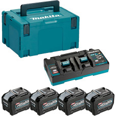 Makita ZESTAW ZASILAJĄCY 40V XGT (BL4080Fx4+DC40RB) (UN3480)