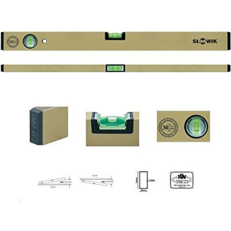 Słowik SŁOWIK POZIOMNICA ZŁOTA P01 1200mm