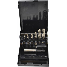 Awtools AW HEX HSS COMBINED TAP & DRILL BIT SET M3-M10 7pcs