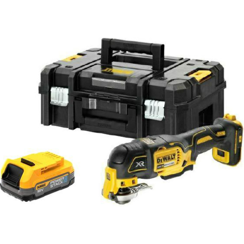 Dewalt NARZĘDZIE WIELOFUNKCYJNE 18V 1x1,7Ah POWERSTACK DCS356E1T