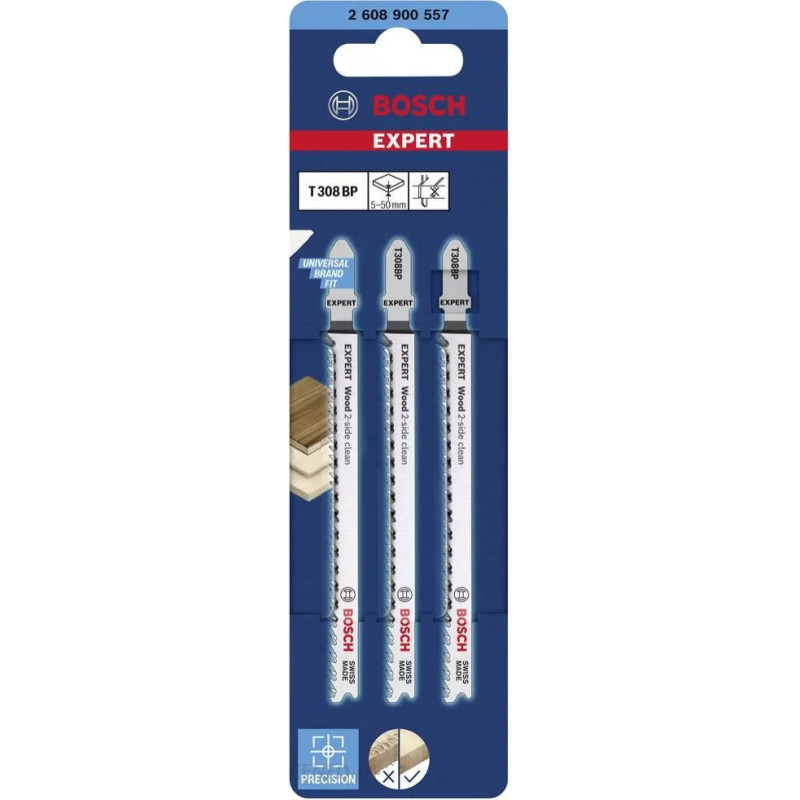 Bosch JIGSAW BLADE PRECISION WOOD T308BP /3PCS