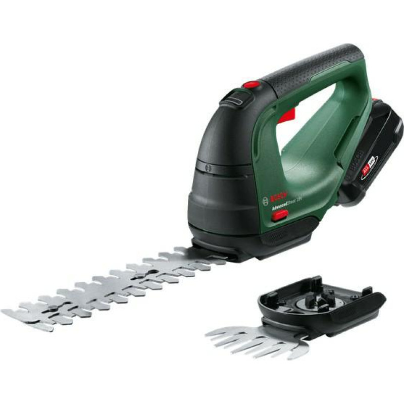 Bosch Cordless shrub and grass shears Advancedshear 18-10 (green/black, Li-ion battery 2.0Ah)